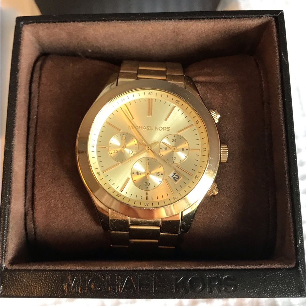 EUC Michael Kors Slim Runway Chronograph Watch